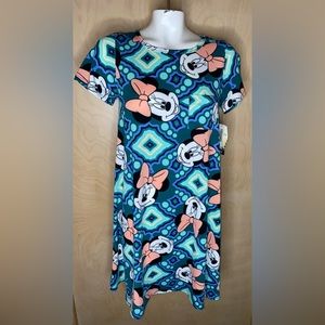 LuLaRoe Disney Carly Dress Minnie Mouse Size XS NWT